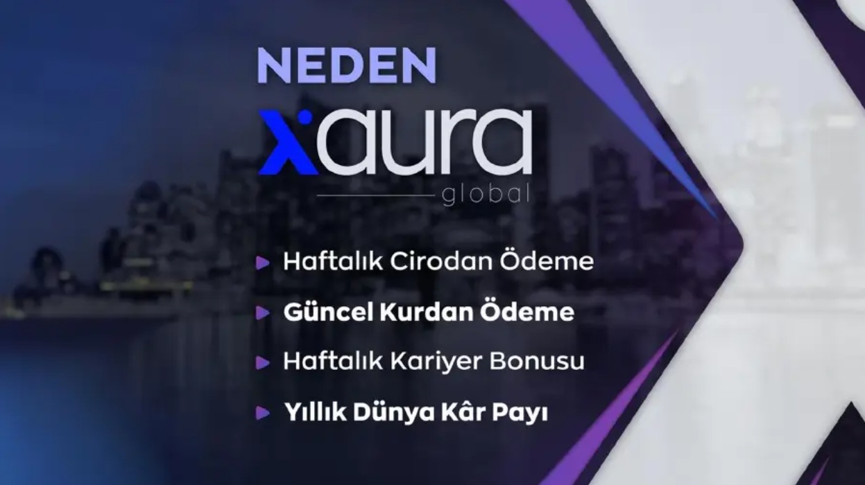 Neden Xaura Global: Haftalık cirodan ödeme, güncel kurdan ödeme, haftalık kariyer bonusu, yıllık dünya kâr payı.